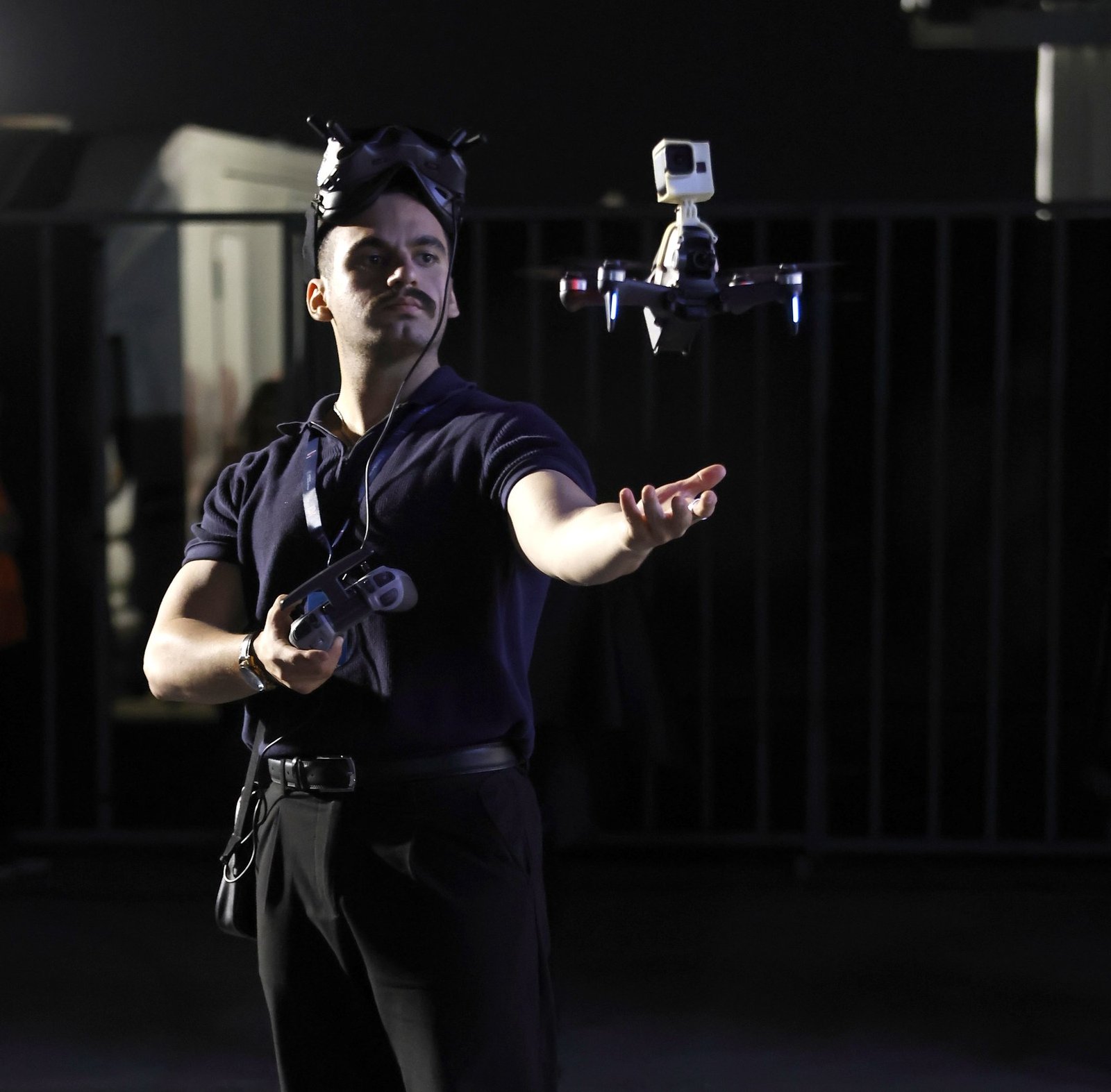 Gece çekiminde drone uçuran Melihcan Özkara